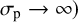 sigma Subscript normal p Baseline right arrow infinity right parenthesis