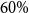 60 percent sign