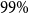 99 percent sign
