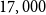 17 comma 000