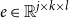 e element of double struck upper R Superscript j times k times l