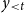 y Subscript less than t