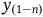 y Subscript left parenthesis 1 minus n right parenthesis