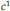 c Superscript 1