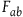 upper F Subscript a b