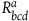 upper R Subscript b c d Superscript a
