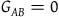 upper G Subscript upper A upper B Baseline equals 0