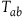 upper T Subscript a b