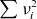 sigma summation nu Subscript i Superscript 2