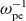 omega Subscript normal p normal e Superscript negative 1