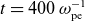 t equals 400 omega Subscript normal p normal e Superscript negative 1