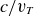 c divided by v Subscript upper T