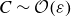 upper C tilde script upper O left parenthesis epsilon right parenthesis
