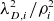 lamda Subscript upper D comma i Superscript 2 Baseline divided by rho Subscript i Superscript 2
