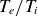 upper T Subscript e Baseline divided by upper T Subscript i