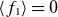 left angle bracket f 1 right angle bracket equals 0