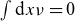 integral normal d x nu equals 0