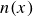 n left parenthesis x right parenthesis