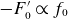 minus upper F prime 0 proportional to f 0