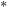 Superscript asterisk