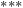 Superscript asterisk asterisk asterisk
