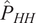 ModifyingAbove upper P With caret Subscript upper H upper H
