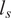 l Subscript s