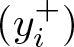 left parenthesis yi plus right parenthesis