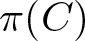 pi left parenthesis upper C right parenthesis