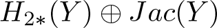 upper H 2 asterisk left parenthesis upper Y right parenthesis circled plus Jac left parenthesis upper Y right parenthesis
