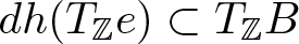 dh left parenthesis upper T double struck upper Z e right parenthesis subset of upper T double struck upper Z upper B