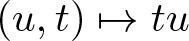 left parenthesis u comma t right parenthesis right arrow from bar tu