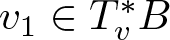 v 1 element of Tv asterisk upper B