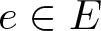 e element of upper E