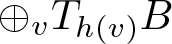 circled plus vTh left parenthesis v right parenthesis upper B