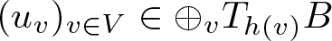 left parenthesis uv right parenthesis v element of upper V element of circled plus vTh left parenthesis v right parenthesis upper B