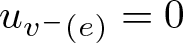 uv minus left parenthesis e right parenthesis equals 0