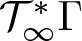 upper T infinity asterisk upper Gamma