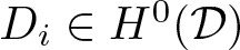Di element of upper H 0 left parenthesis upper D right parenthesis