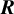 bold italic upper R