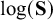 log left parenthesis bold upper S right parenthesis