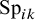 Sp Subscript i k