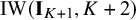 IW left parenthesis bold upper I Subscript upper K plus 1 Baseline comma upper K plus 2 right parenthesis