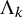 normal upper Lamda Subscript k