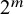 2 Superscript m