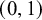 left parenthesis 0 comma 1 right parenthesis
