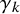 gamma Subscript k