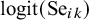 logit left parenthesis upper S e Subscript i k Baseline right parenthesis