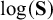log left parenthesis bold upper S right parenthesis