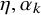 eta comma alpha Subscript k Baseline